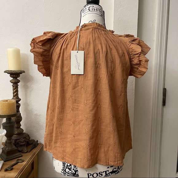 Universal Thread Ruffle Sleeve Blouse - Picture 2 of 5